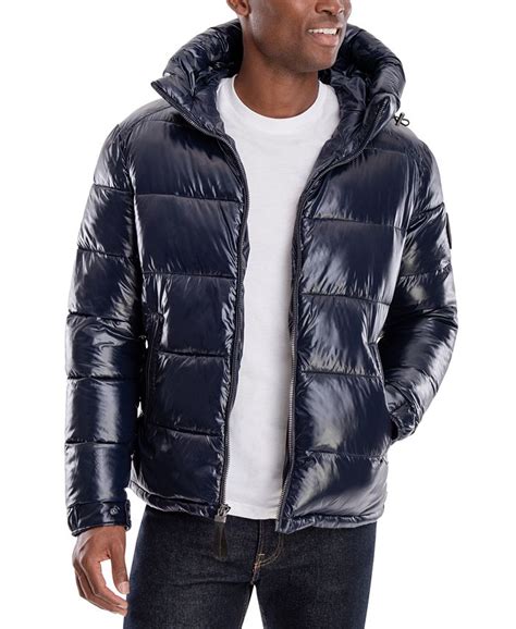 michael kors glossy puffer jacket men|micheal Kors men puffers jackets.